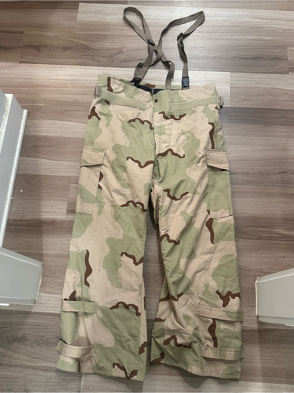 Military Pants Mens Large Desert Cargo Chemical Protective Overgarment NFR New